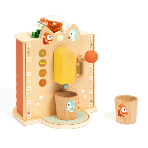 Djeco Szerepjáték - Kávégép szemes kávéval - Bean-to-cup Espresso Djeco Szerepjáték - Kávégép szemes kávéval - Bean-to-cup Espresso