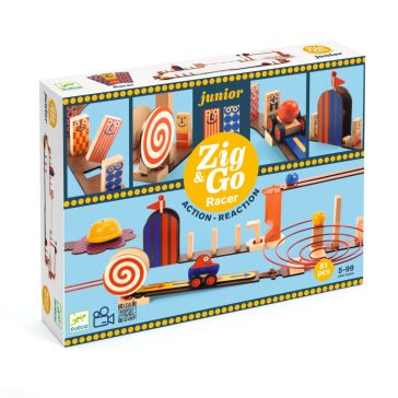   Építőjáték - Forgalmas, 51 db-os - Zig and Go Junior - Racer