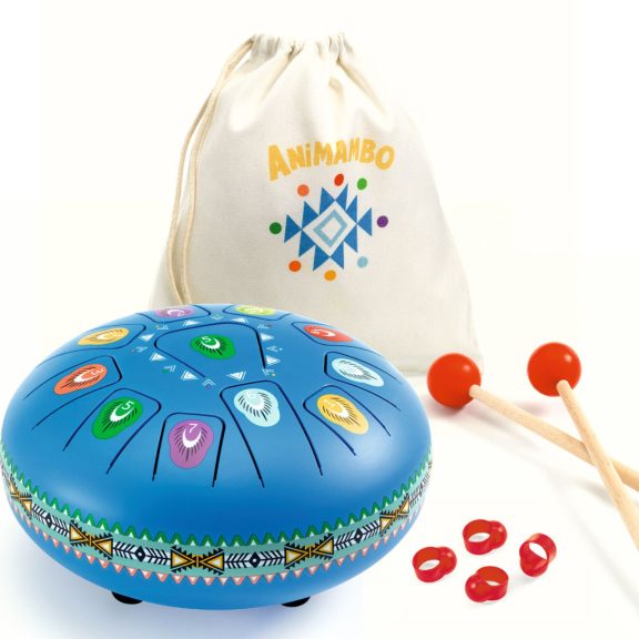 Djeco Játékhangszer - Rezgőnyelves, nagy acéldob, 11 hangú - Large tongue drum Djeco Játékhangszer - Rezgőnyelves, nagy acéldob, 11 hangú - Large tongue drum