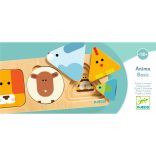 Djeco Formaillesztő, formaberakó - Mini-logika, 3 rétegű - AnimaBasic