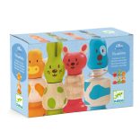 Djeco Toronyépítő fajáték - Kreatív állatfigurák - Vis-animo