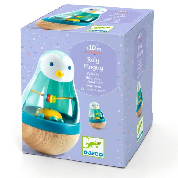 Djeco Bébicsörgő - Kelj fel pingvin - Roly Pingui