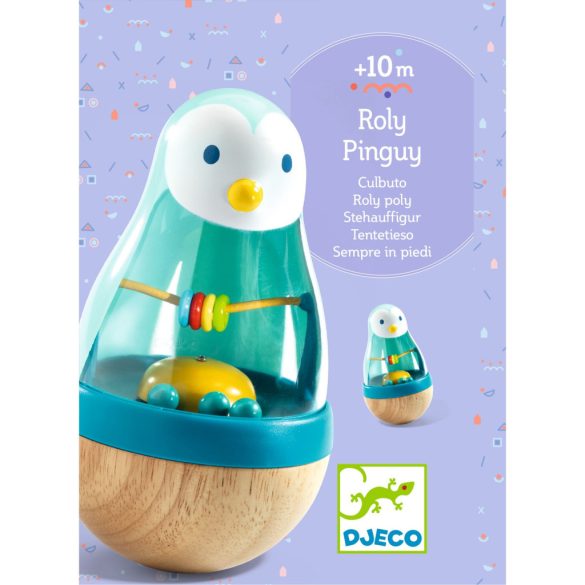 Djeco Bébicsörgő - Kelj fel pingvin - Roly Pingui