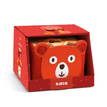 Djeco Minivilág - Filc-Formaberakó, Mackó - SoftiShape