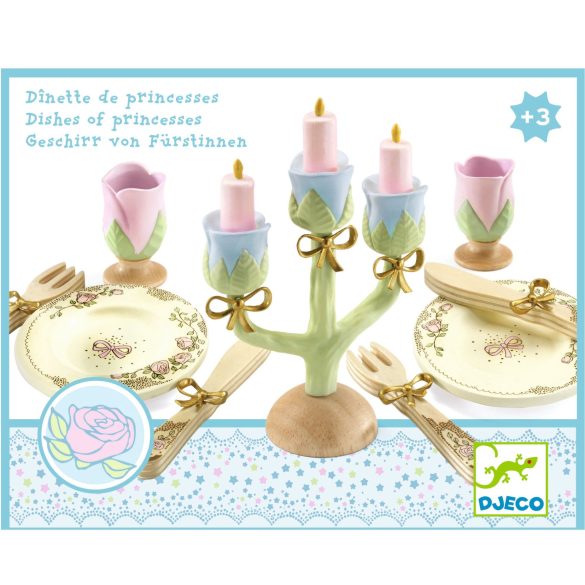 Djeco Szerepjáték - Hercegnők étkészlete - Dishes of princesses