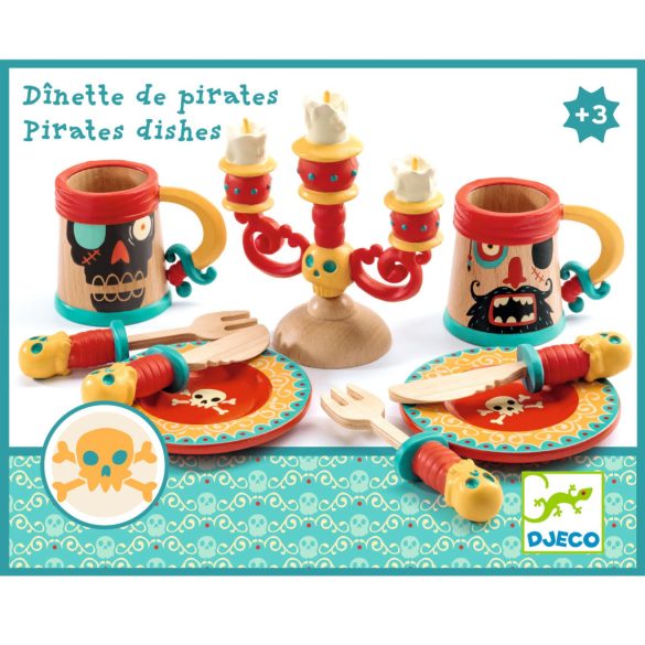 Djeco Szerepjáték - Kalózok étkészlete - Dishes of pirates
