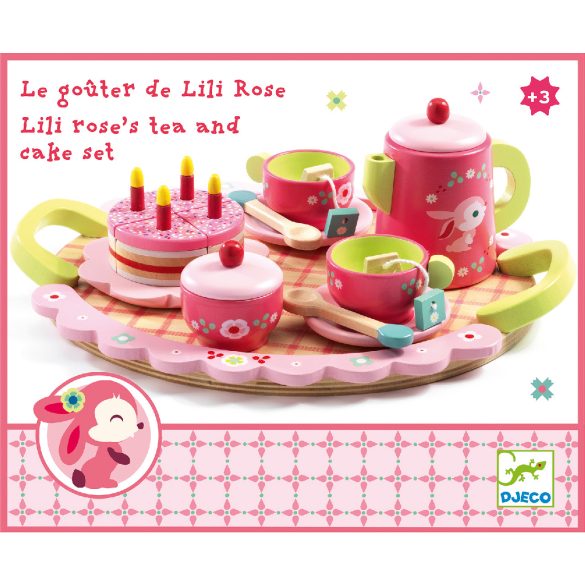 Djeco Szerepjáték - Lili Rose tea parti készlet - Lili Rose's tea party