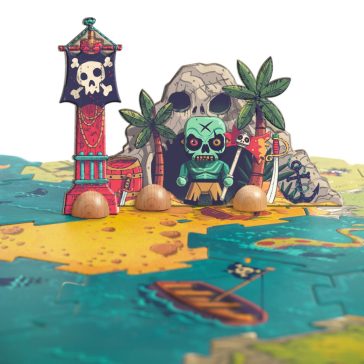   Arty Toys Óriás puzzle - Kalóz és lovag birodalom, 30 db-os - Giant puzzle-Battle