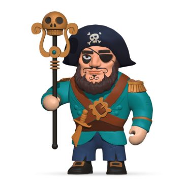Arty Toys - Kalóz - Kalóz kapitány - Ze Piratous