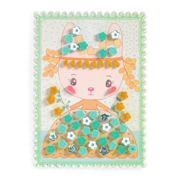   Djeco TINYLY kreatív - Mozaikkép készítés, Margi és barátai - Mosaics Margo & Co