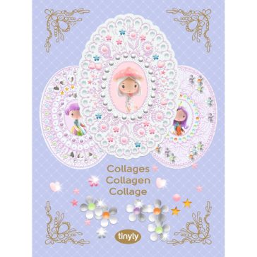   Djeco TINYLY kreatív - Kollázs készítés, Anni és barátai - Collages Amy & Co