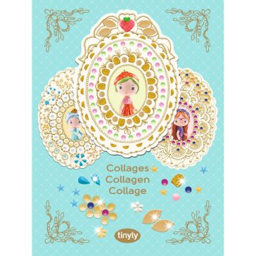   Djeco TINYLY kreatív - Kollázs készítés, Eperke és barátai - Collages Berry & Co