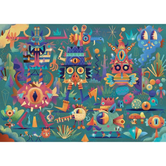 Varázs puzzle - Szörny parti, 50 db-os - Monster party 