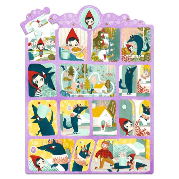 Mese puzzle - Piroska és a farkas, 35 db-os - Little Red Riding Hood Mese puzzle - Piroska és a farkas, 35 db-os - Little Red Riding Hood