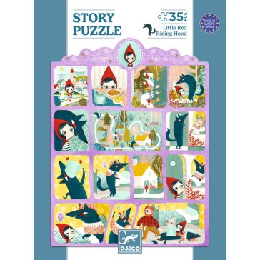   Mese puzzle - Piroska és a farkas, 35 db-os - Little Red Riding Hood