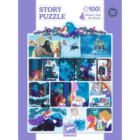Mese puzzle - A szépség és a szörnyeteg, 100 db-os - Beauty and the Beast
