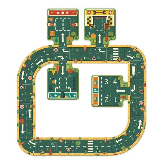 Óriás puzzle - Utak, irányok, 21 db-os - Roads