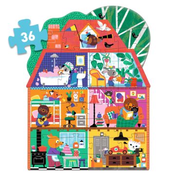   Óriás puzzle - A Kisbarátok Háza, 36 db-os - The Little Buddies' House