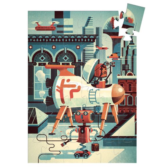 Formadobozos puzzle - Bobirobi, 36 db-os - Bob the robot