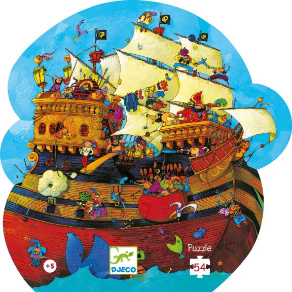 Formadobozos puzzle - Barbarossa hajója, 54 db-os - Barbarossa's Boat