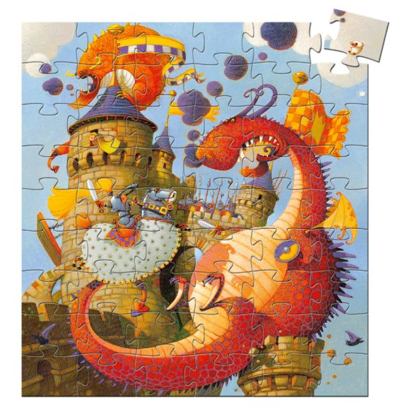 Formadobozos puzzle - Vaillant és a sárkány, 54 db-os - Vaillant and the dragon