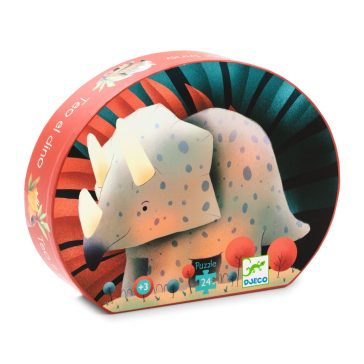   Formadobozos puzzle - Teo a kis dínó, 24 db-os - Teo the dino