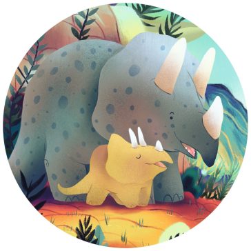   Formadobozos puzzle - Teo a kis dínó, 24 db-os - Teo the dino