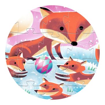   Formadobozos puzzle - Gyömbér a kis róka, 24 db-os - Ginger, little fox