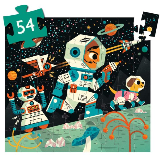 Formadobozos puzzle - Űrállomás, 54 db-os - Space station