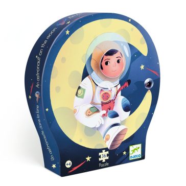   Formadobozos puzzle - Űrhajós a holdon, 36 db-os - An astronaut on the moon