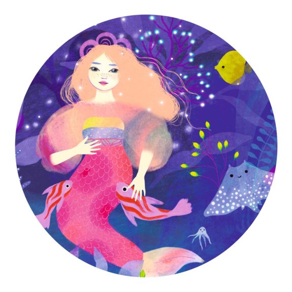 Formadobozos puzzle - Ella a sellő, 36 db-os - Ella, the mermaid