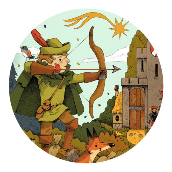 Formadobozos puzzle - Robin Hood, 36 db-os - Robin Hood
