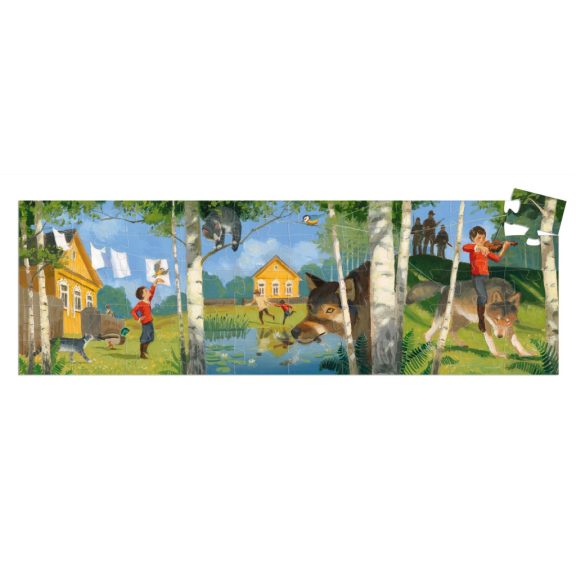 Formadobozos puzzle - Péter és a farkas, 50 db-os - Peter and the Wolf
