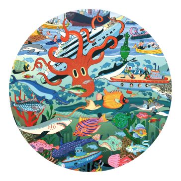   Djeco Megfigyeltető puzzle - Tenger titkai, 200 db-os - Secrets of the Sea