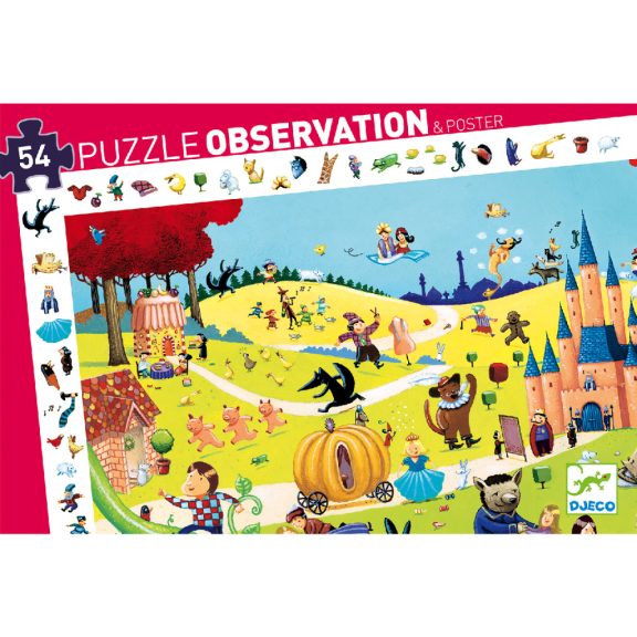 Megfigyeltető puzzle - Mesék, 54 db-os - Tales