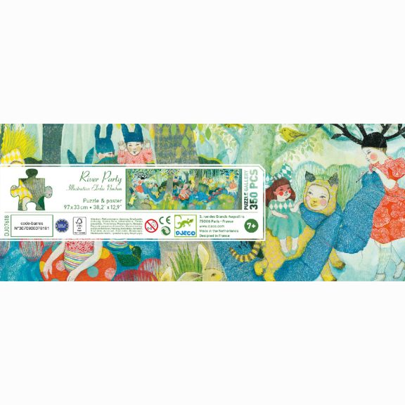 Művész puzzle - Folyóparti piknik, 350 db-os - River Party