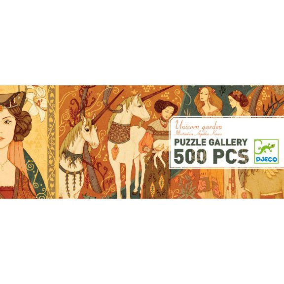 Művész puzzle - Egyszarvú és a hölgy, 500 db-os - Unicorn lady Művész puzzle - Egyszarvú és a hölgy, 500 db-os - Unicorn lady