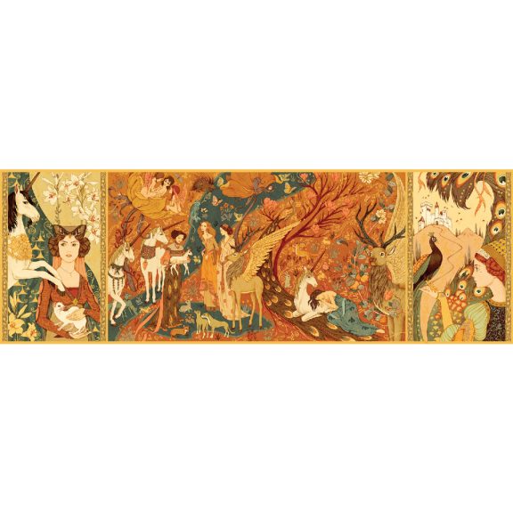 Művész puzzle - Egyszarvú és a hölgy, 500 db-os - Unicorn lady Művész puzzle - Egyszarvú és a hölgy, 500 db-os - Unicorn lady