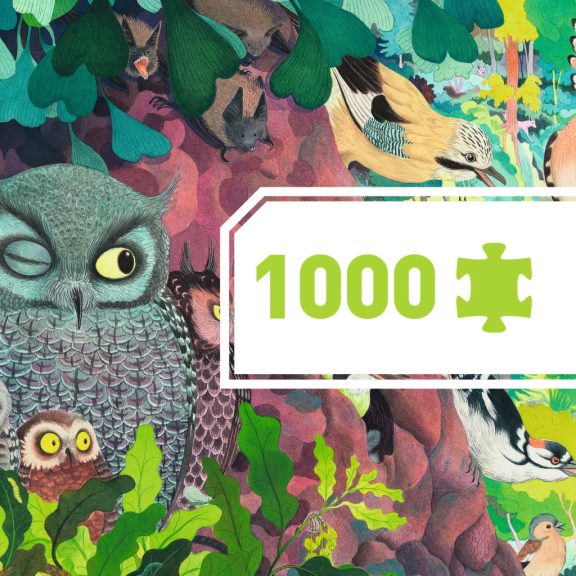 Művész puzzle - Baglyok és madarak, 1000 db-os - Owls and birds Művész puzzle - Baglyok és madarak, 1000 db-os - Owls and birds