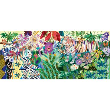   Művész puzzle - Szivárványos tigrisek, 1000 db-os - Rainbow Tigers
