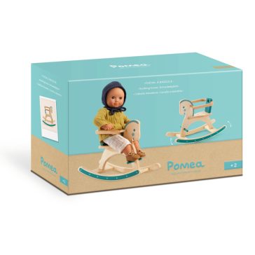   Játékbaba kiegészítő, bababútor - Baba hintalova - Rocking horse