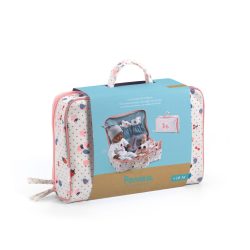   Djeco Játékbaba kiegészítőkkel - Cseri bőröndje - Cerise's suitcase