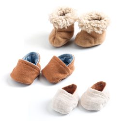   Djeco Játékbaba cipő - 3 pár cipőcske - 3 pairs of slippers