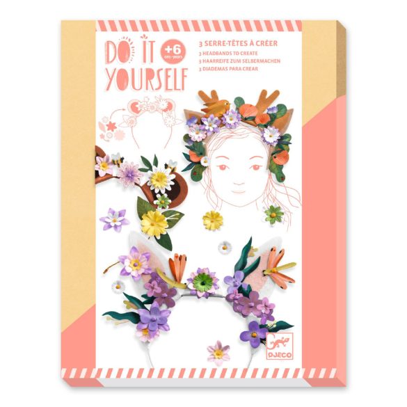 Djeco Csináld magad! - Virágos hajdíszek - Flower friends