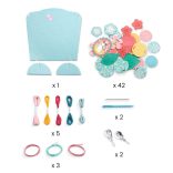 Djeco Csináld magad! - Papírékszer hímzett vírágokból - Flora