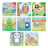 Djeco Pötyi mozaik - Vadállatok - Mosaico Rigolo