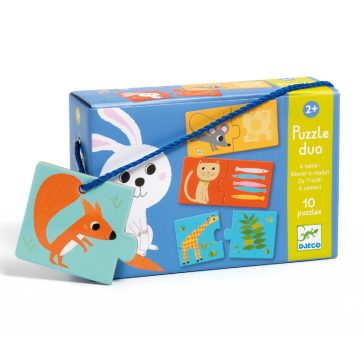   Párosító puzzle - Ki mit eszik?, 20 db-os -  Dinner's ready!