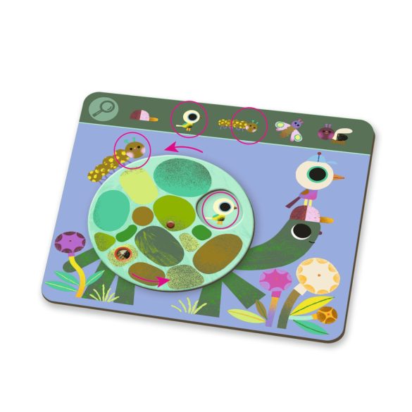 Djeco Fejlesztő játék, megfigyelés - Keress és pörgess, Szavanna - Eduludo Obs Savana