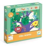 Djeco Fejlesztő játék, megfigyelés - Keress és pörgess, Állatok - Eduludo Obs Animo