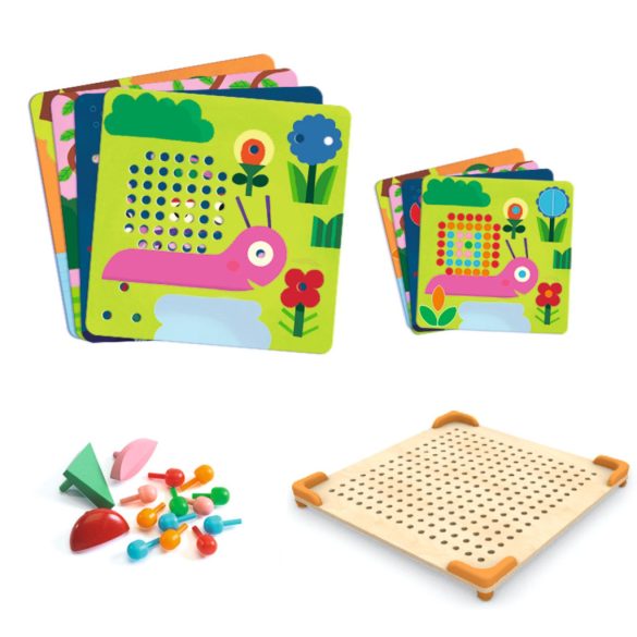 Djeco Pötyi mozaik - Kisállatok - Mosaico Mini Animo